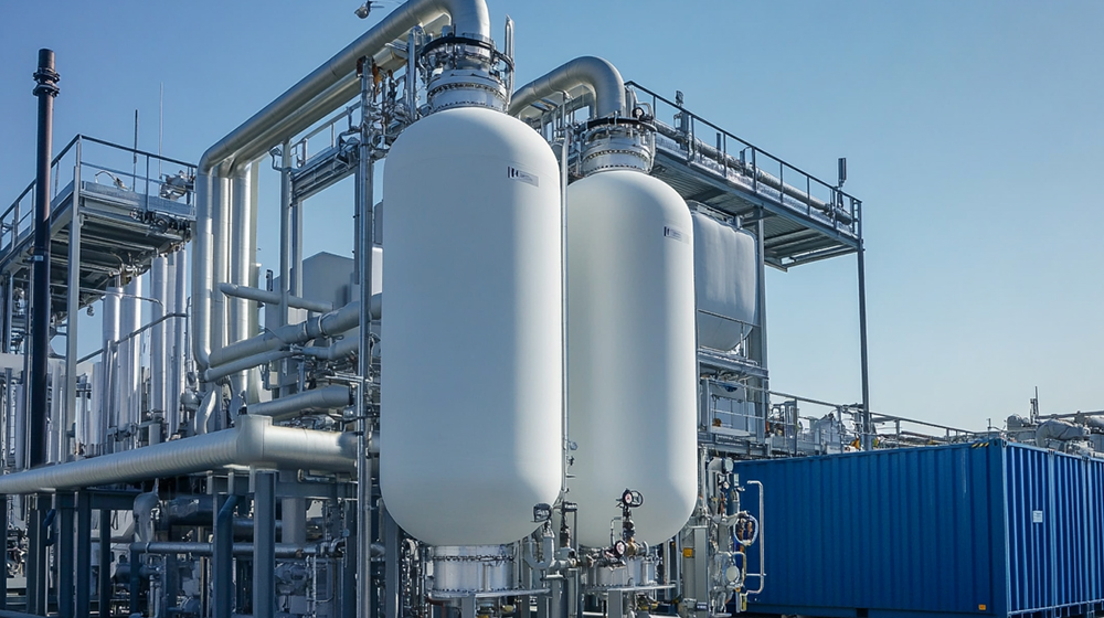 Compresseur à vis industriel pour le refroidissement chimique